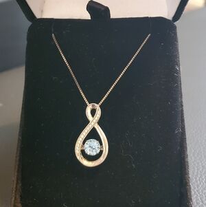 Kay Jewelers Unstoppable Love Necklace With Aquamarine Stone